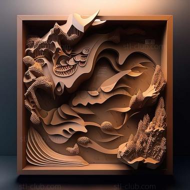 3D мадэль Тайвань Китайская Республика См. листинг Тайваня (STL)